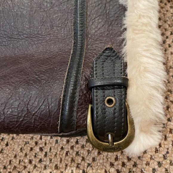 MENS SCHOTT CLASSIC B-3 SHEEPSKIN LEATHER BOMBER - Picture 16 of 16